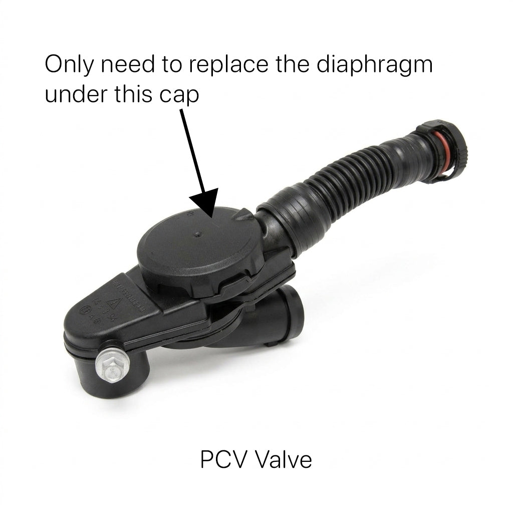 PCV (Positive Crankcase Ventilation) Valve Diaphragm Membrane for Cayenne, Macan, Panamera (2 Pack)
